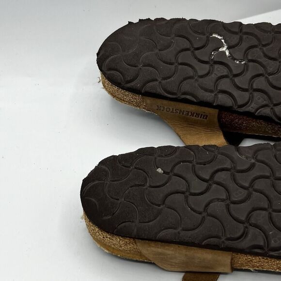 Birkenstock Gizeh Thongs Womens Size 5 R 36 Bronze Brown Germany Made Flat Shoes - Picture 10 of 12